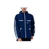 adidas Originals Trefoil Logo Embroidered Hooded Drawstring Zip Jacket Men Jackets Blue IB9961