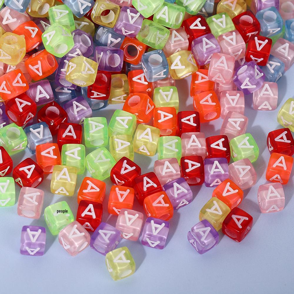 Colorful A-Z Letter Beads for DIY Jewelry & Educational Bracelets