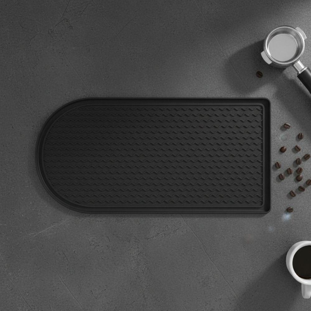 Non-slip Coffee Maker Tray Wear-resistant Coffee Bar Mat Silicone Coffee Machine Mat  Home