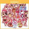 Cute Strawberry Bear Stickers 50 Adorable Cartoon Waterproof Decals For Luggage Notebook And Water Bottle