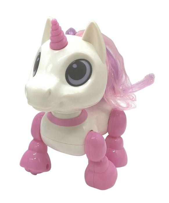 Power Unicorn Mini Unicorn Robot - Light and Sound Effects - Hand Clap Control - Repeat