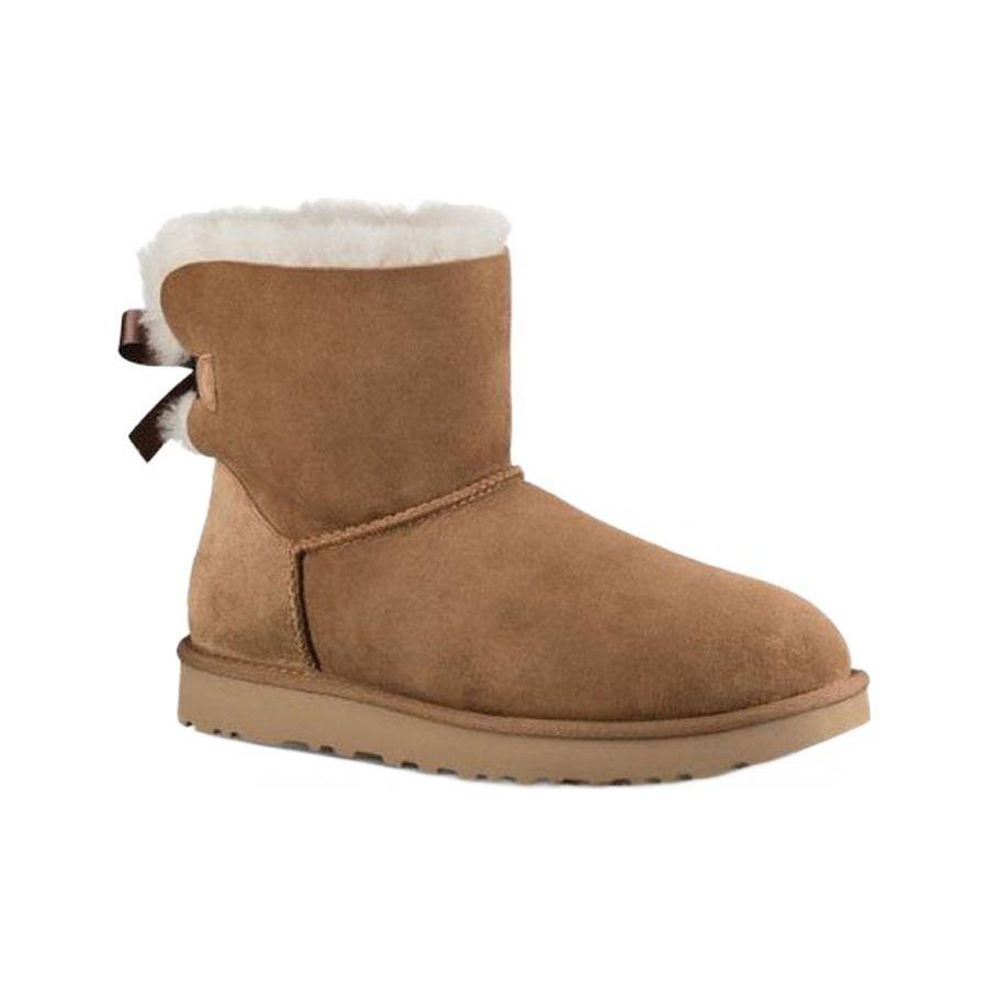 UGG Mini Bailey Bow 2 Kastanie Damen Sneaker Braun 1016501-CHE