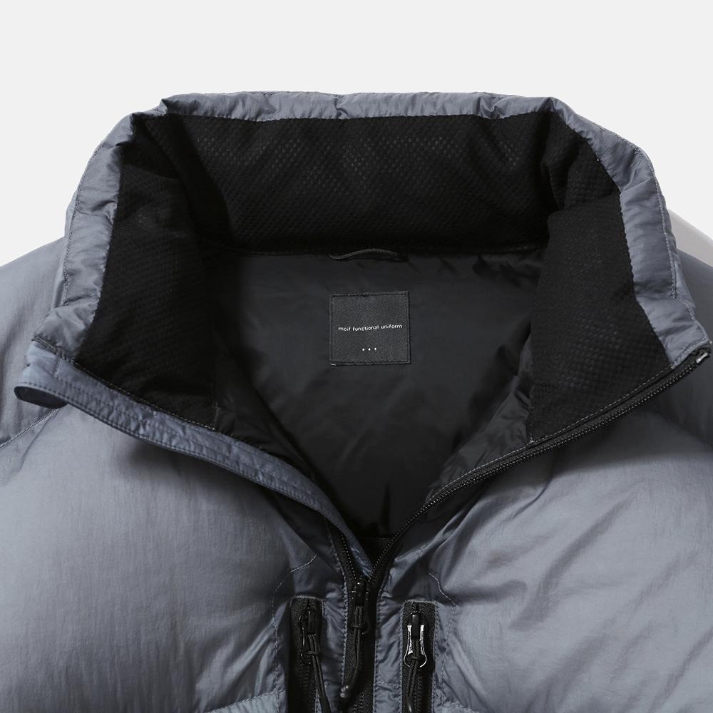 Moif [Aw25] Shadow Puffer Down Parka / Sheer Dusty Blue