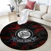 Custom Name SK Sturm Graz Round Area Rug,Carpet Rug for Living Room Bedroom Sofa Playroom Decor,Non-slip Floor Mat