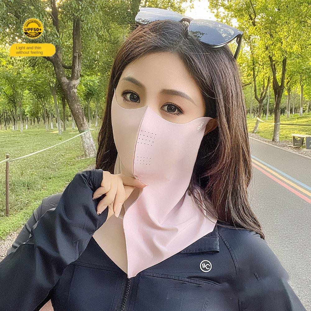 3D Breathable Anti-UV Neck Scarf Ice Silk Sunshade Face Mask New Sun Protection Mask Outdoor