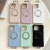 Applicable to iPhone17ProMax liquid silicone ripple mobile phone case 360 rotating bracket integrated touch all-inclusive