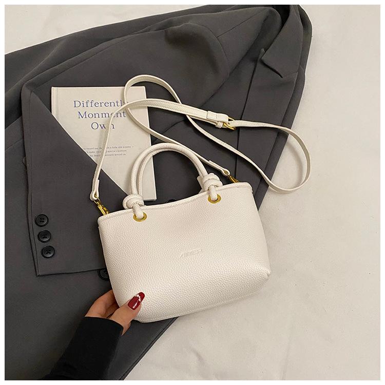 

Текстура с рисунком личи, простая портативная сумка-ведро, новая модная повседневная женская универсальная сумка-мессенджер для поездок на работу