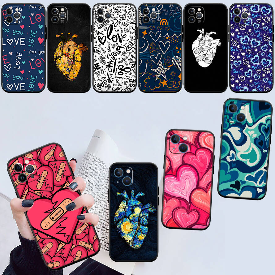 Calm Heart Neue Handyhülle für Redmi Note 8 9 10 11 11S 10C 10X 10A 10T 9A 9C 9T 9S 8T Pro Max Plus Prime