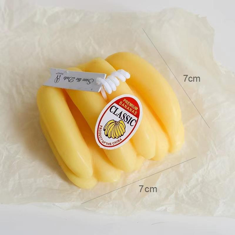 

Decorative Spice Candles Charming and Innovative Banana Peach Peach Fruit Candles Home Decoration Household Products