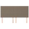 Maison Exclusive - Tête de lit Taupe 160x5x118/128 cm Tissu