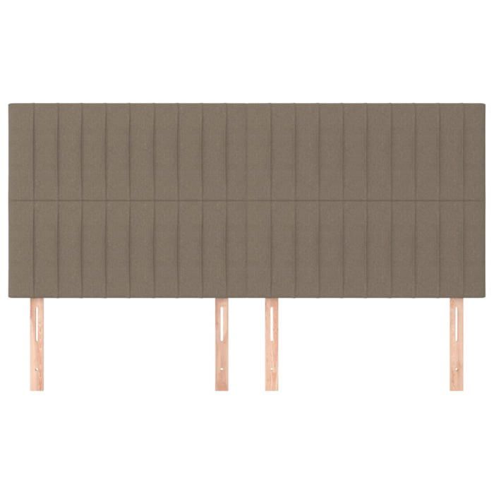 Maison Exclusive - Tête de lit Taupe 160x5x118/128 cm Tissu