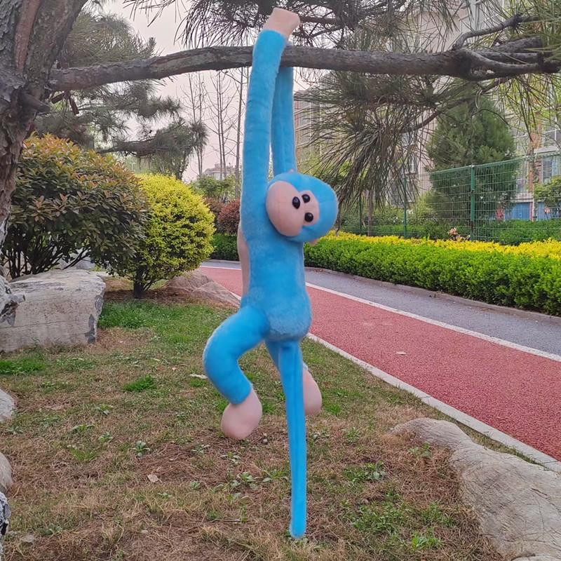 Colorful Long-Arm Monkey Plush Toy Hanging Curtain Decor