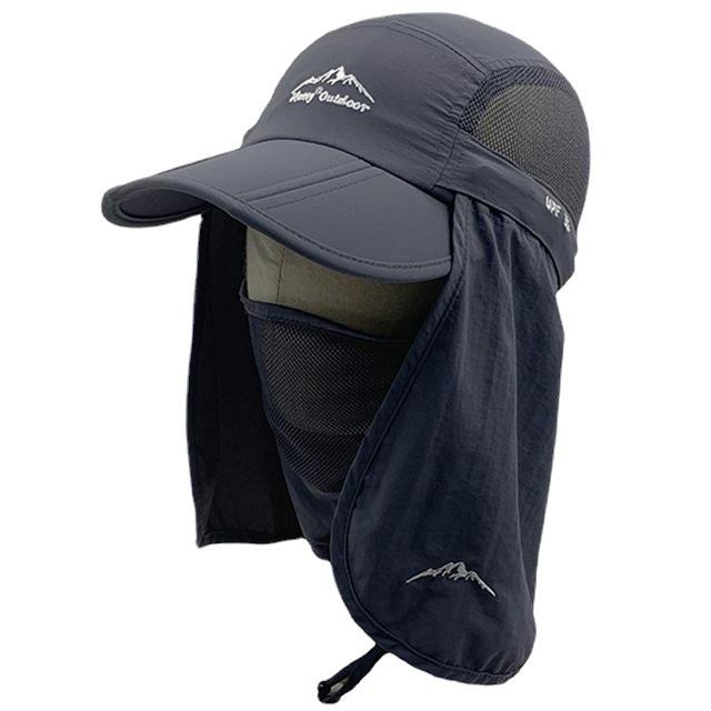 Foldable Quick Drying Waterproof 360 Visor Hat UV Protection Baseball Cap Men Shawl Sun Hats Women Dual Use Fishing Hiking Cap