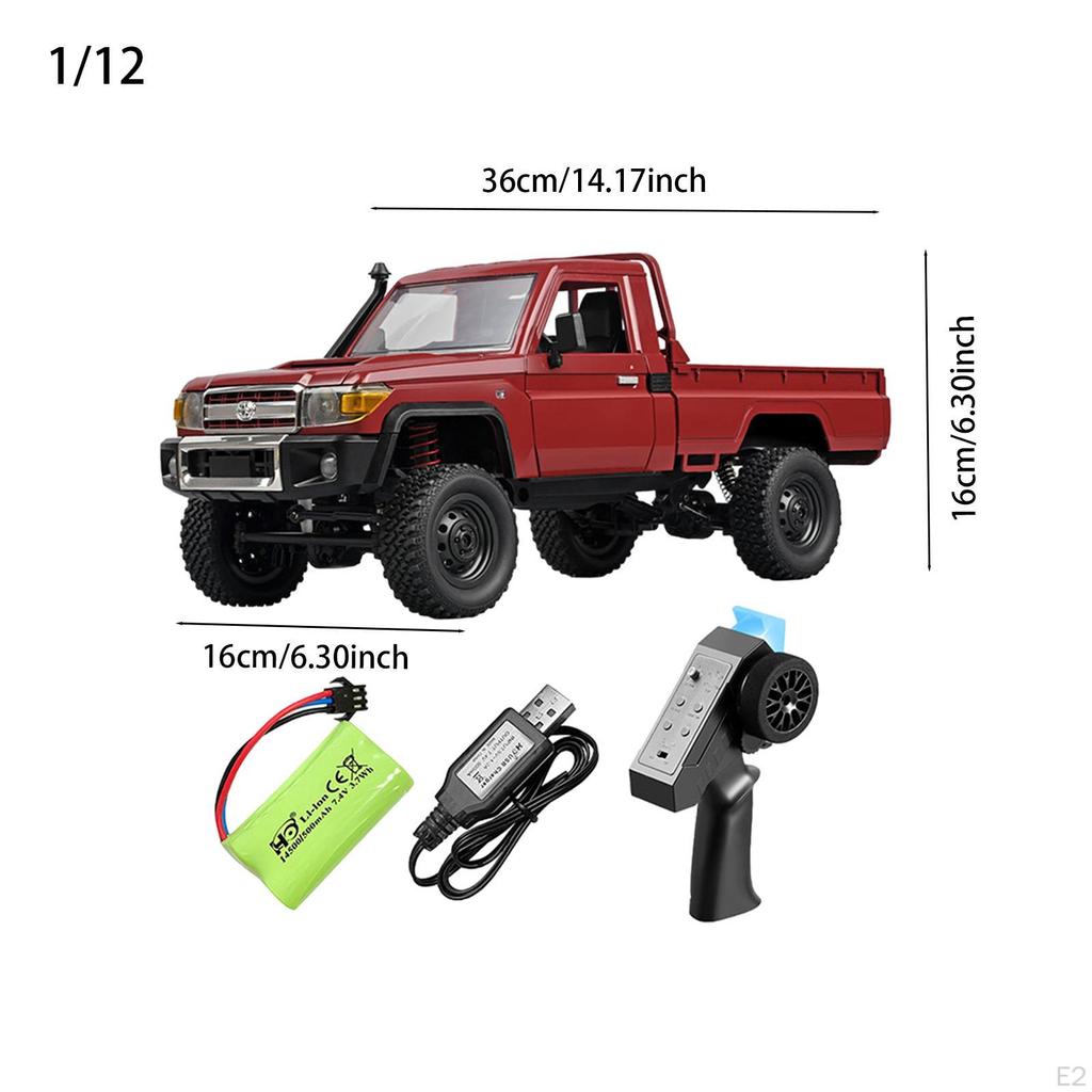 1/12 RC Off Road Car Model High Race Party Favor Rechargeable Climbing Vehicle All Terrains for