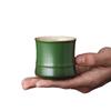 Keramische Teetasse Grüne Bambusglasur Bambusknotenbecher Einzeln Spezielles Keramik-Teeset Schlicht und Sauber