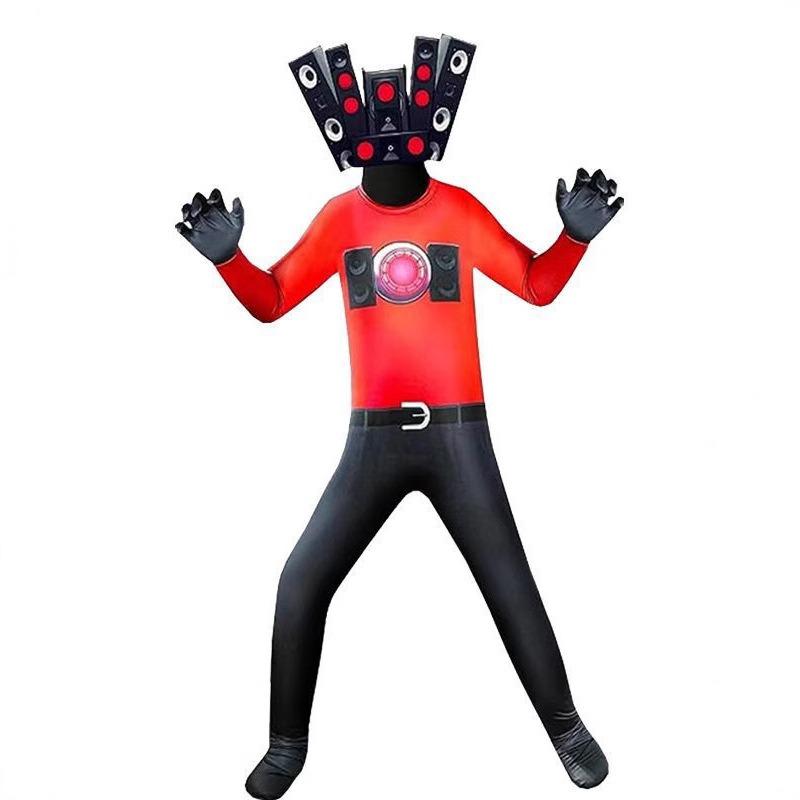 New ibidi toilet costume halloween toilet man surveillance man onesie game funny suit