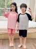 Modal Summer Pajamas for Kids: Boys' Short Sleeve & Girls' Ice Silk Shorts Set