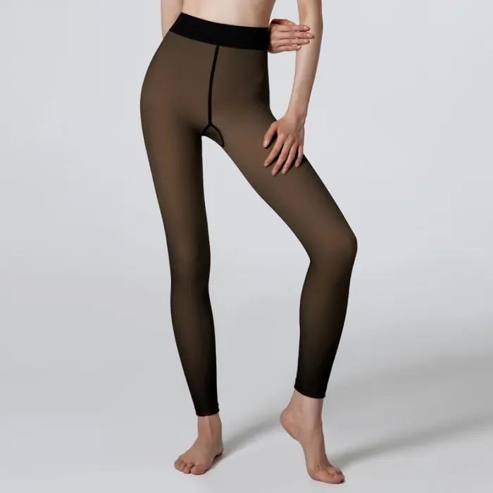 Warm See-through Stockings (Footless)