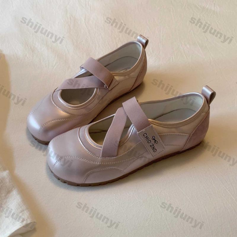 Fashion Women Loafers 2025 Summer Fashion Cross Tied Comfortable Casual Shoes Lightweight Breathable Luxury Ballet Flats Zapatos Mujer