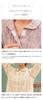 MY Smooth Small Floral Front Long for Elderly and Hospital Size Beige [KISS LIFE] Pajamas, Pattern, Women's, 100% Cotton, Opening, Sleeves, Use, M,