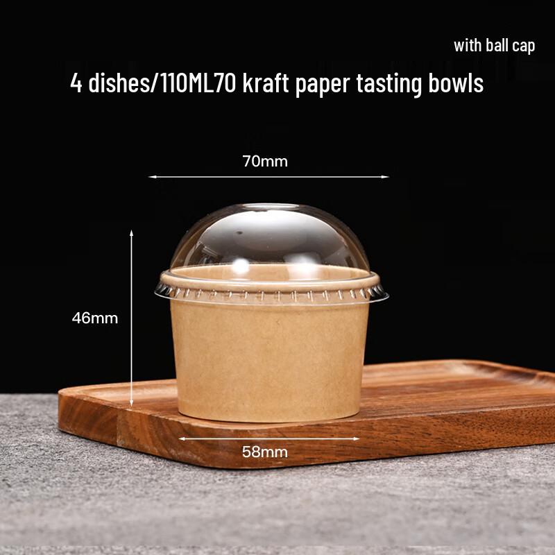 Shixun Disposable Kraft Paper Bowl with Dome Lid