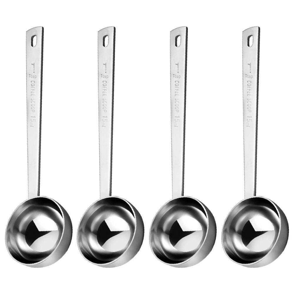 

Set of 8 15 ml Measuring Coffee Spoons Rose Gold/Sliver Metal Coffee Scoop Set Home