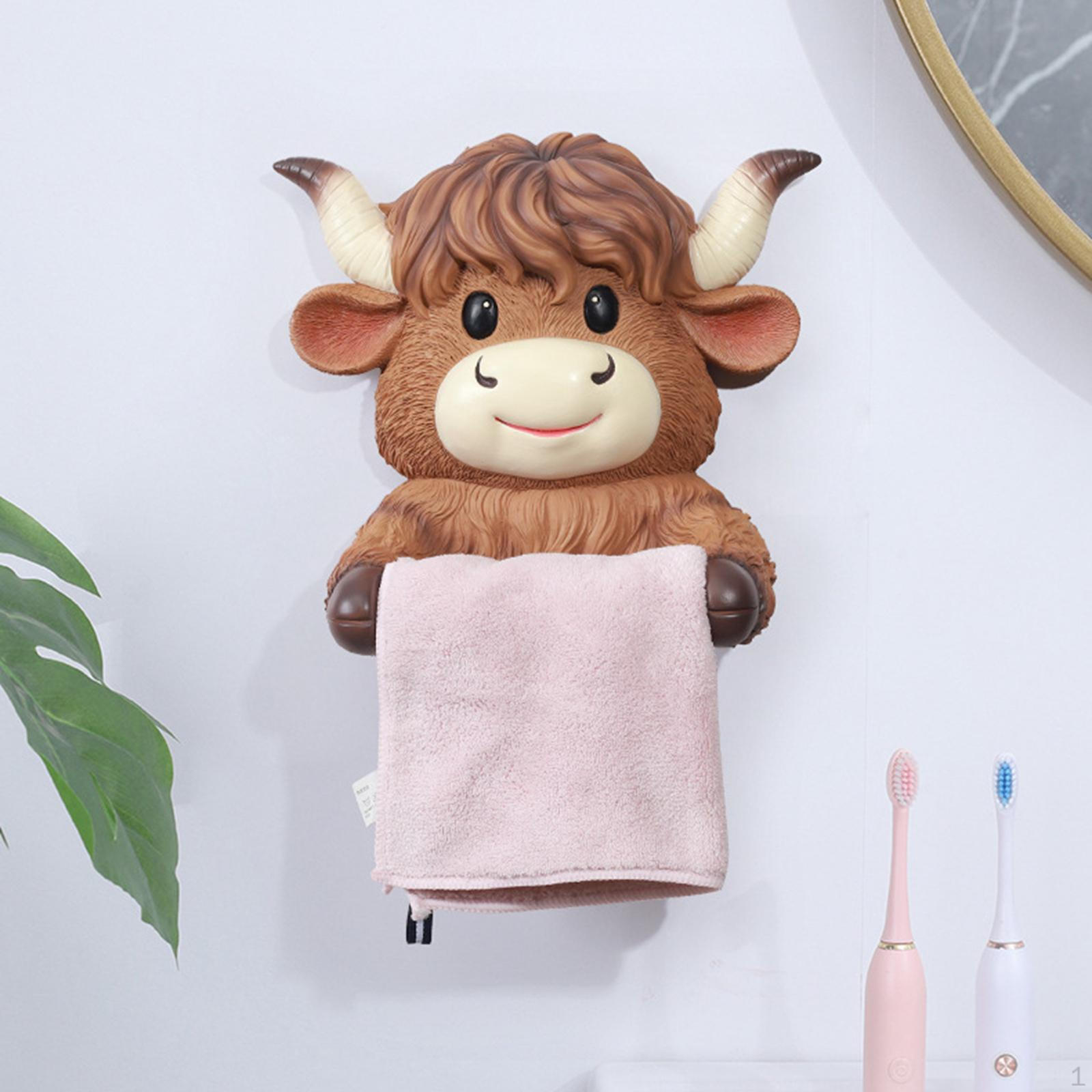 

Держатель для туалетной бумаги для скота Подставка для салфеток 3D Реалистичная Организация Рулон и Полотенце для