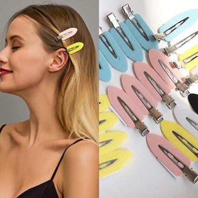 Semplice tinta unita senza piega senza cuciture fermagli per capelli frangia laterale fermaglio per il trucco lavaggio viso accessori ragazze forcine per capelli