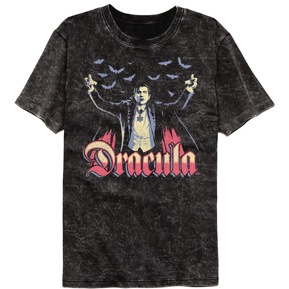 Universal Monsters Multitone Dracula Surrounded By Bats Men s T Shirt S