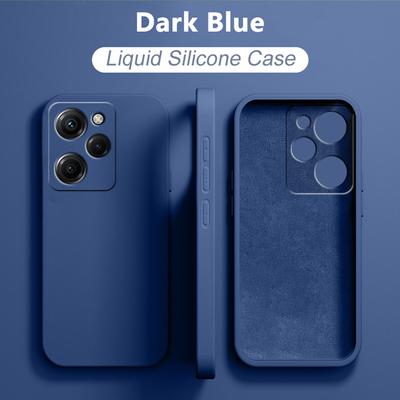 Hülle für XiaoMi Mi 13 12 11 10 9 8 Lite 11T 12T 10T RedMi Note 11s 10s 9s 8 7 Pro POCO X5 5G X4 X3 F3 F4 Quadratische Flüssigsilikonhüllen mit eingelegtem Tuch