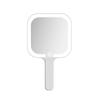 Portable LED Handheld Makeup Mirror with Customizable Light for Beauty and Dressing Table