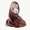 Breathable Print Islam Scarf Watercolour Women Sunscreen Shawl Woven Hijab Scarf  Party