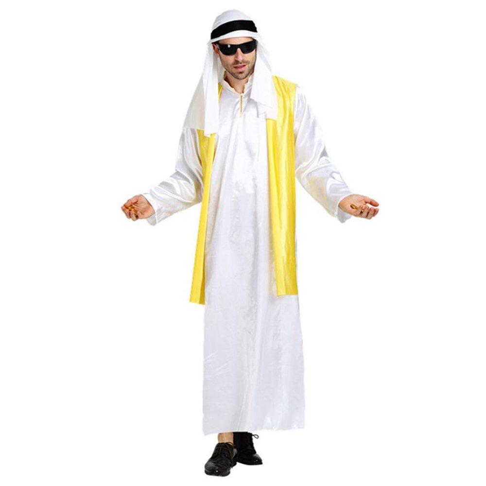 Arab Cosplay Oil Tycoon Costume Halloween Millionaire King Costume Fancy Dress C530 [monoii]