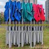 Four-Corner Folding Outdoor Tent & Awning with Sidewalls - Rainproof Sunshade for Parking or Stall Use