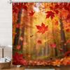 3D Glowing Tropical Fish Coral Reef Underwater Shower Curtain - Waterproof Polyester Bathroom Decor