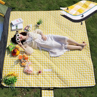Ultrasonic Mat Thickened Waterproof Beach Blanket Camping Tent Grassland Mat Outdoor Sleeping Pad Camping Accsesorios