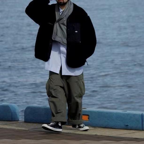 Beijia Purple Label Detachable Lambswool Jacket, Warm & Trendy American Retro Style.