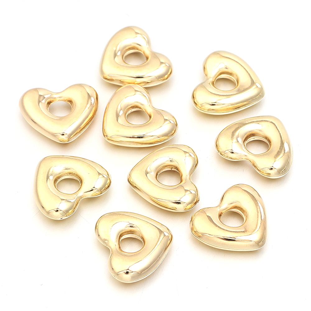 30-100pcs Big Hole CCB Beads Star Beads Peach Heart Beads Irregular Droplet Beads Spacer Beads For Jewelry Making Accessories