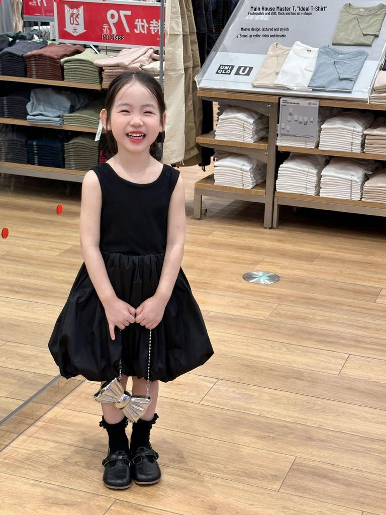 Summer 2025 Black Heart Tulle Cutout Dress with Sweetheart Neckline & Short Sleeves