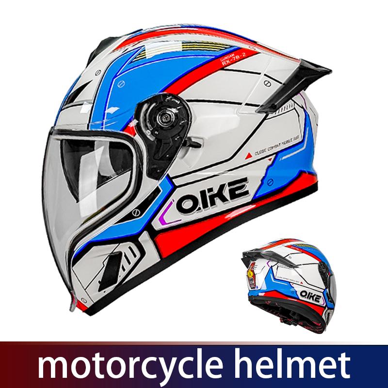Drinking helmet, motorcycle helmet, uncovered helmet, men's and women's double mirrors, all-weather winter helmet, 3C and DOT do