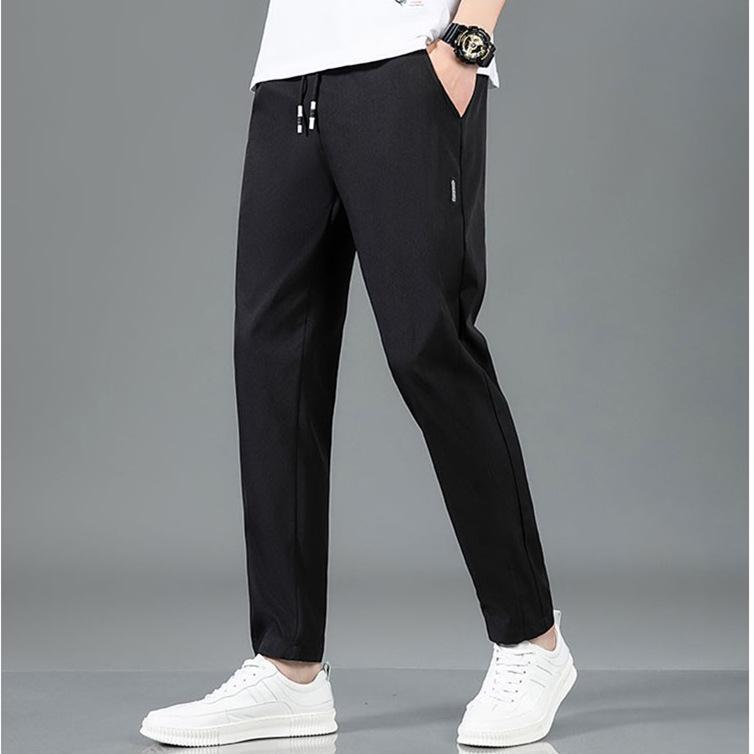Men's Casual Ice Silk Quick-Dry Elastic Pants