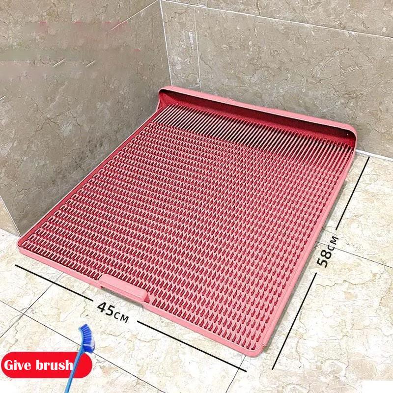 Pet Litter Mat Puppy Spliceable Scraper Toilet Mat Portable Cat Training Supplies Cleaner Dog Paws Bathroom Dog Accessories
