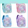 Zaino in Nylon per Bambini con Animali dei Cartoni Animati e Spallacci Traspiranti per Bambine in Età Prescolare