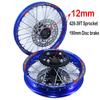 Aluminum Alloy Wheel Front 1.40-14 Inch Rear 1.85-12 Inch Rims Sprocket Disc Brake For KLX CRF Kayo BSE Dirt Pit Bike Motorcycle