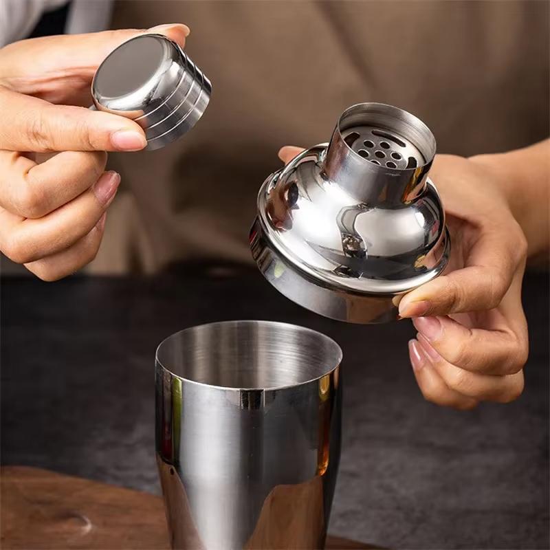 Shaker à Cocktail en Acier Inoxydable 1 Pièce Étanche Outil de Bar Professionnel pour Fête à Domicile Barman Mélange de Boissons