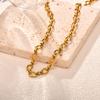Stainless Steel Jewelry Chain Necklace For Women Retro Street Trend Wedding Birthday Party Mom Girlfriend Valentine's Day Gift