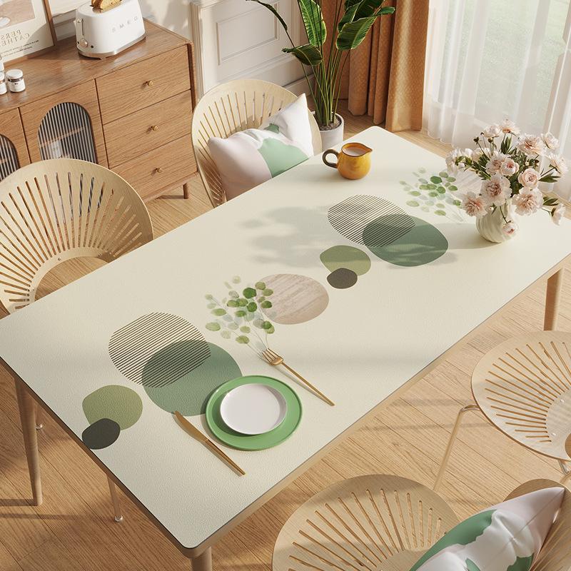 Cartoon Tablecloth Pvc Waterproof, Oil-Proof And Anti-Scalding Leave-In Table Mat Leather Tablecloth Dining Table Mat Coffee Table Mat