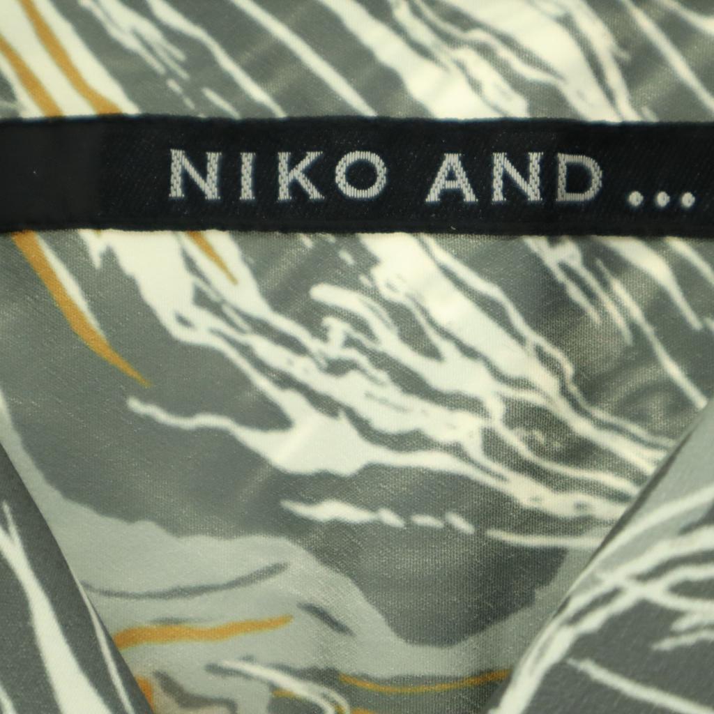 Niko And... Overall Handle Short Sleeve Open Collar Shirt M Gray Men's Used