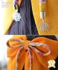 Musee Hakama Hair Accessory Flower 600000500 Ribbon, Haikara-san Ribbon, String, Yellow,