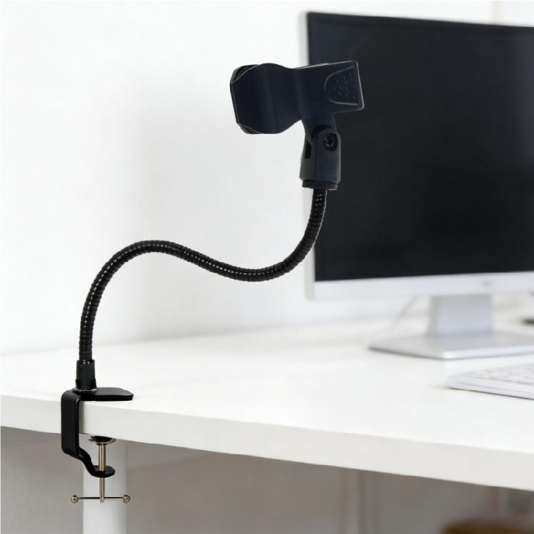 Flexible Positioning Microphone Holder Gooseneck Stand Stable Support Heavy Microphones For Performers Guitarists